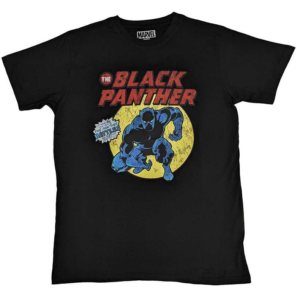 Marvel Comics Unisex T Shirt Black Panther Retro Comic